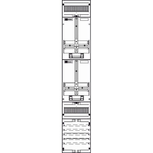 ABN - Zählerfeld Wandlerzählerfeld ZM19X588N Universell 2ZP