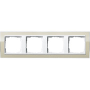 Gira - Abdeckrahmen 4fach 0214773 klar sand