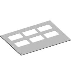 Striebel&John - Dach-/Bodenelement (Gehäuse/Schaltschrank) Deckblech RD26F2 m.2-Flanschr. B2/T6
