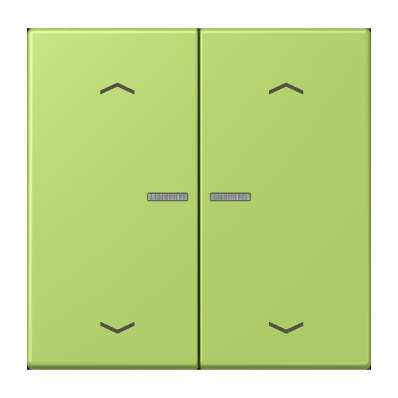 Jung - Abdeckung/Bedienelement für Installationsschalterprogramme Wippe mit Lichtleiter LC 102 KO5P 221 vert clair