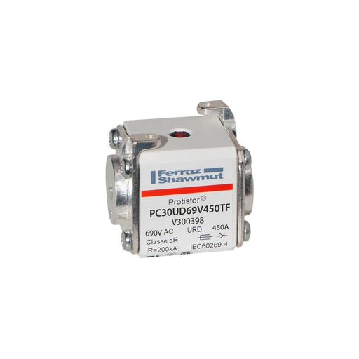 Mersen - HRC-Sicherung Sicherungseinsatz aR PC30UD69V450TF Gr.30 AC690V 450A − 3 Stück