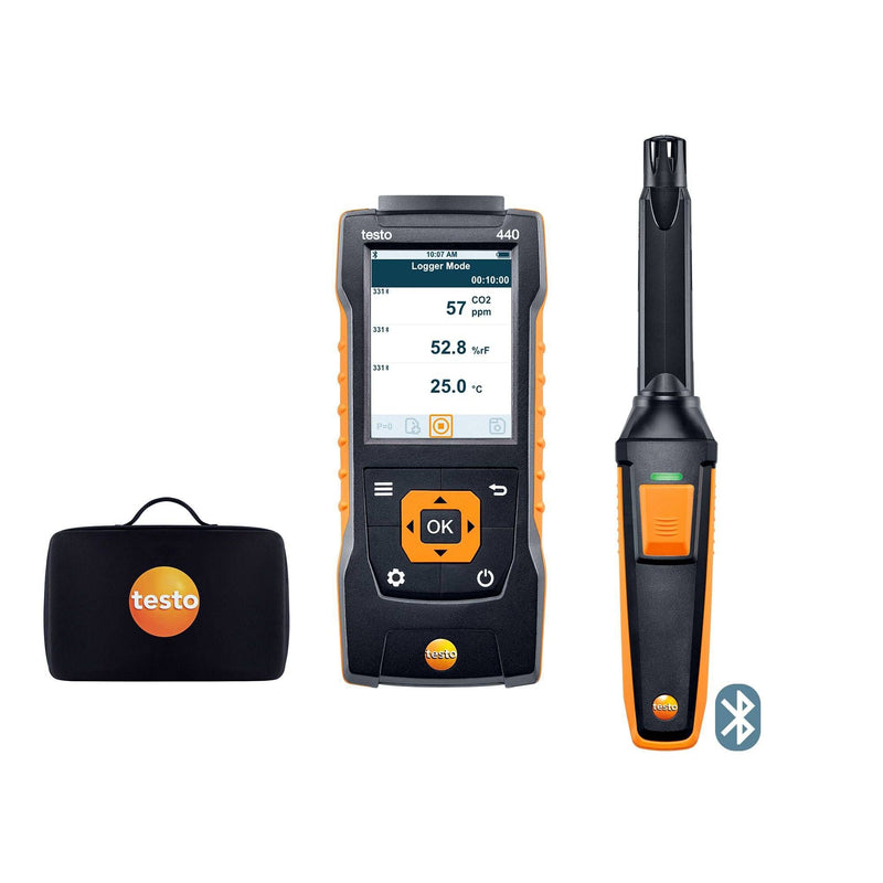 Testo - Abgasanalysenmesser testo 440 CO2-Set 0563 4405 mit Bluetooth − 1 Stück