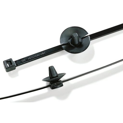 HellermannTyton - Kabelbinder Befestigungsbinder T50RSFT6,5 2-teilig − 500 Stück