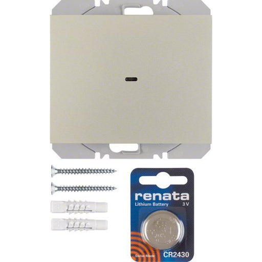 Berker - Bussystem-Hand-/Wandsender KNX-Funk Wandsender 1fach 85655273 edelstahl lackiert