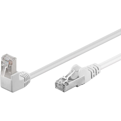 Goobay - Patchkabel Kupfer Patchkabel Cat5e F/UTP 94177 RJ45-Stecker,90Grad