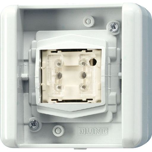 Jung - Bussystem-Tasterankopplung KNX Taster BA 8471.02 LED W 1f. Mittenstellung − 1 Stück