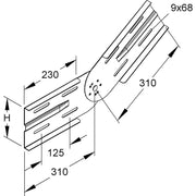 Niedax - Verbinder für Kabeltragsystem Gelenk WSGV 150 E3
