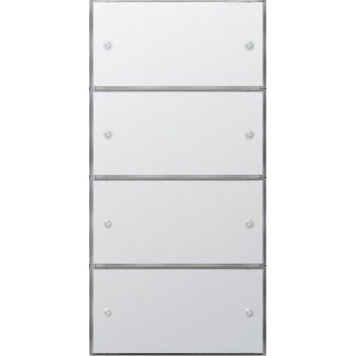 Gira - Bussystem-Tastsensor KNX Tastsensor 3 Komfort 2035112 4.fach, (2+2) rws