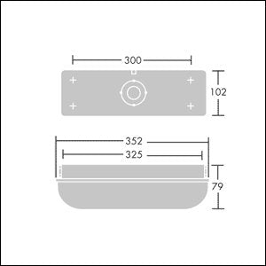 Thorn - Decken-/Wandleuchte LED-Wandleuchte ESCORT 1000 840HF E3 840, EB 3h