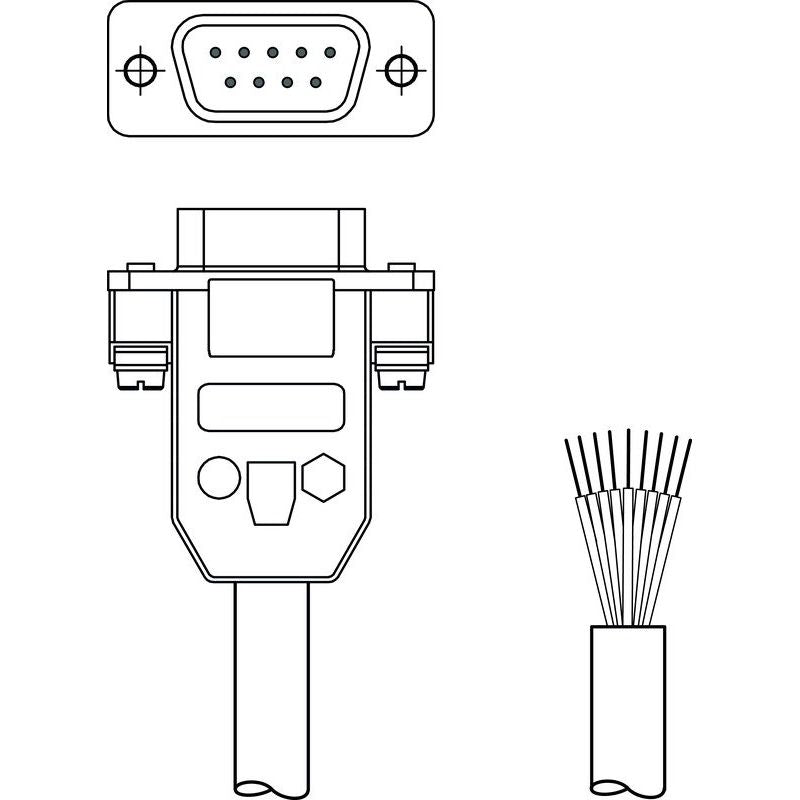 Leuze - Konfektioniertes Sensor-Aktor-Kabel Parametrierleitung KB-ODS 96- 1500