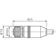 Di-soric - Konfektioniertes Sensor-Aktor-Kabel Kabel VKHM-Z-5/12-A