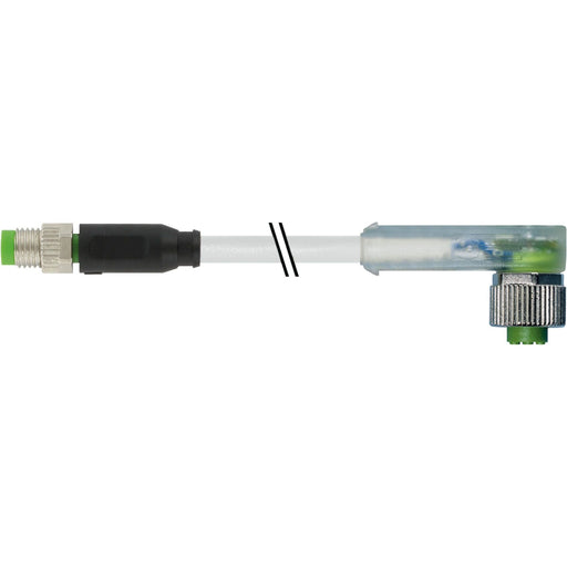 Murrelektronik - Konfektioniertes Sensor-Aktor-Kabel M8 St. ger./Bu. M12 gew 7000-88281-2300100 3x0,25 grau UL LED 1