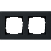 Gira - Abdeckrahmen 2f. sw 0212095 flach