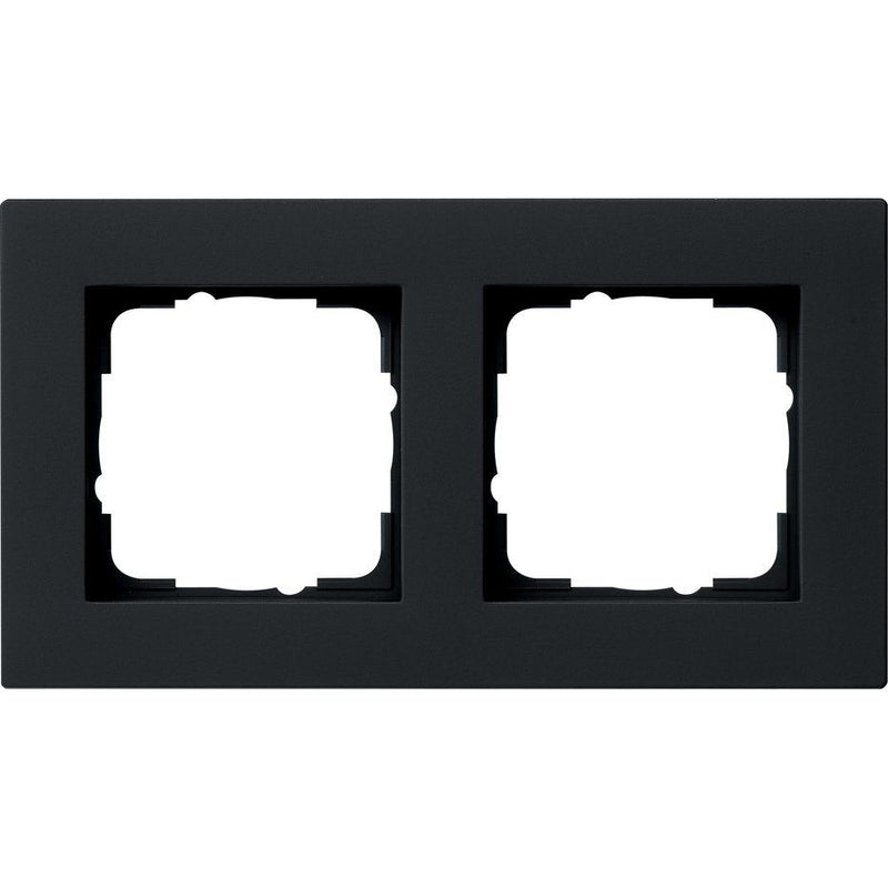 Gira - Abdeckrahmen 2f. sw 0212095 flach