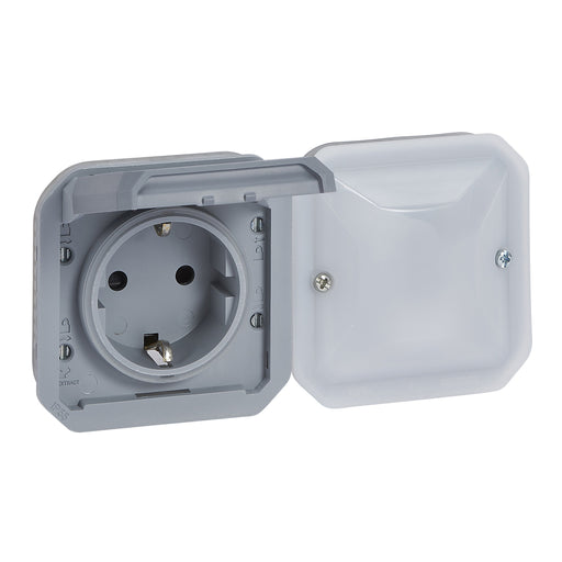 Legrand - Steckdose Schutzkontakt-Steckdose Legrand 069877L IP44, Grau