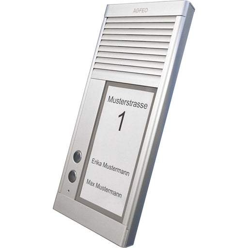 Agfeo - Funktionsmodul für Türkommunikation Türsprechstelle DoorSpeak 2 2Klingel alu IP33