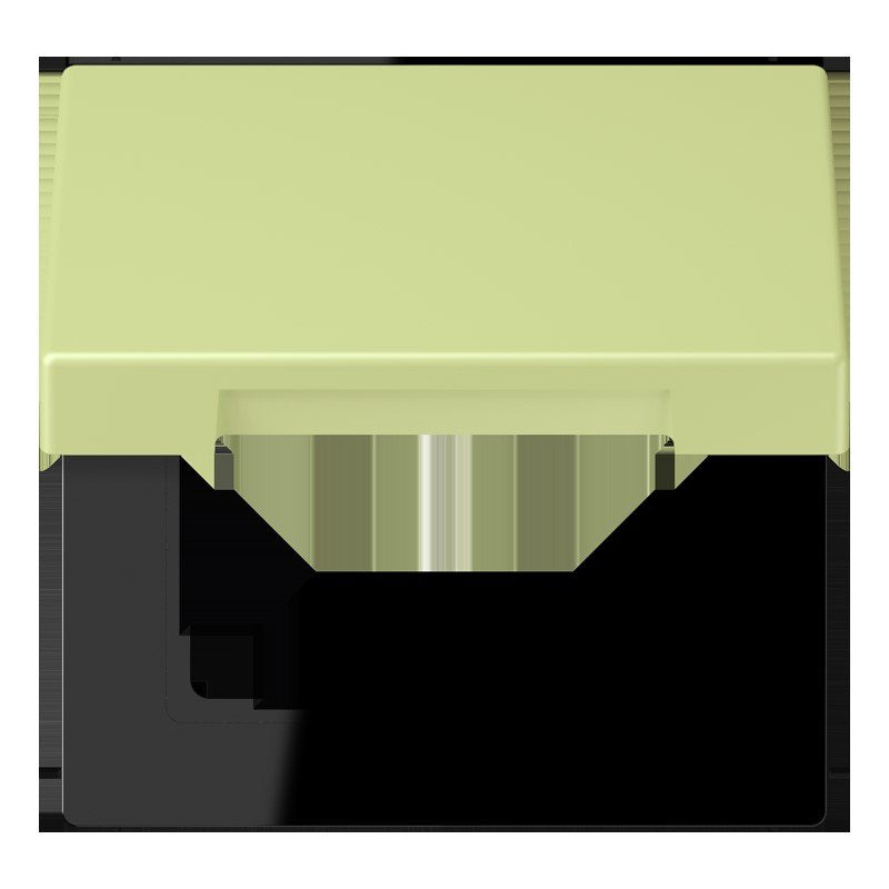 Jung - Abdeckrahmen Klappdeckel m. Stellfeder LC 990 BFKL 222 vert jaune clair