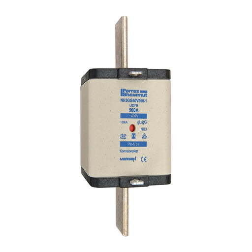 Mersen - Messersicherung Sicherungseinsatz NH gG NH3GG40V630-1 Gr.3 630A sfü KM