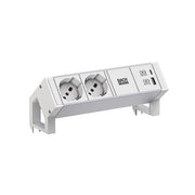 Bachmann - Multi-Tischsteckdose Steckdosenleiste 937.427 DESK2 ALU WHITE