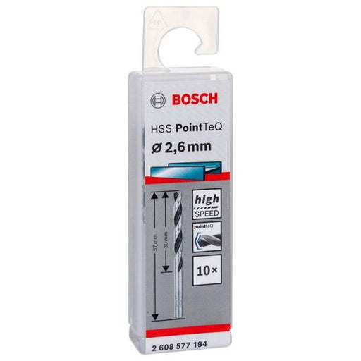 Bosch - Bohrer Metallspiralbohrer HSS 2608577194 PointTeQ DIN 338 2,6