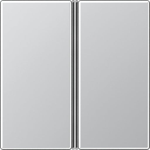 Jung - Abdeckung/Bedienelement für Installationsschalterprogramme Tastensatz 2-fach alu A 402 TSA AL komplett