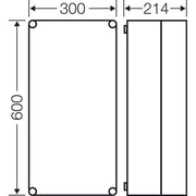Hensel - Leergehäuse Mi 0411 275x575x191mm