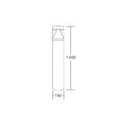Brumberg Leuchten - Wegeleuchte LED-Pollerleuchte 65212103 3000K, graphit