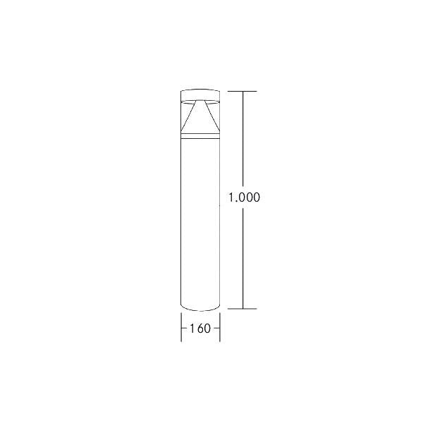 Brumberg Leuchten - Wegeleuchte LED-Pollerleuchte 65212103 3000K, graphit