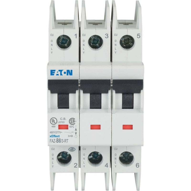 Eaton - Leitungsschutzschalter 3p. FAZ-B8/3-RT 8A Charakt.: B