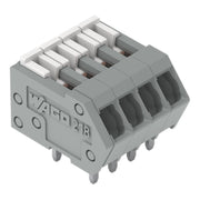 WAGO - Leiterplattenklemme 218-104 0,5mm²,grau − 100 Stück