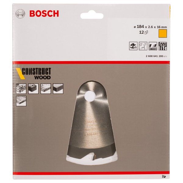 Bosch - Kreissägeblatt PRO Construct Wood 2608641200 Kreissägeblatt 184 x