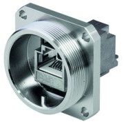 Telegärtner - Modularer Steckverbinder TOC Flanschset IP68 Cat.6A 100007381 AMJ-Kupplung K