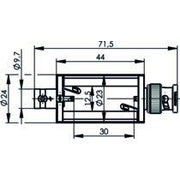 Telegärtner - Koax-Kupplung Adapterbox 100027893 BNC-BNC (M-F) 50 Ohm