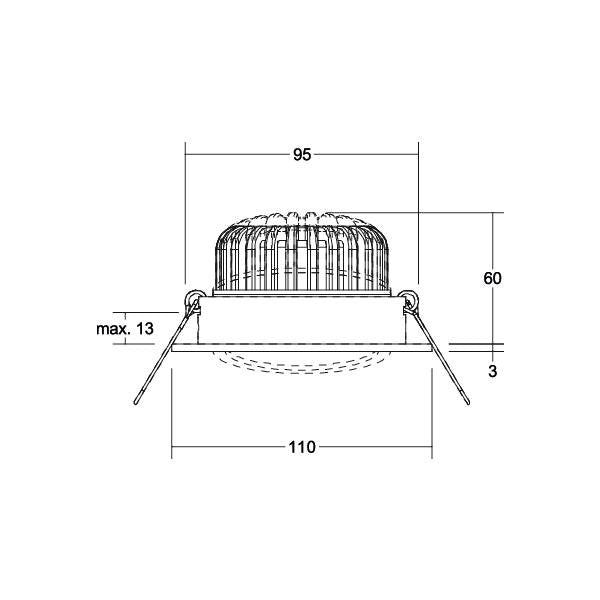 Brumberg Leuchten - Downlight/Strahler/Flutlicht LED-Einbaustrahler 230V 39395254