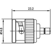 Telegärtner - Koax-Kupplung Adapter BNC-SMB m-m 100023692 50 Ohm − 5 Stück