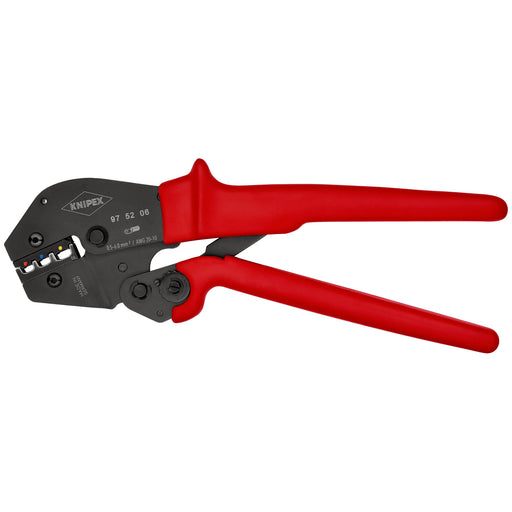 Knipex - Presswerkzeug Kabelschuhe/Verbinder, Aderendhülsen, Schirmanschluss Crimpzange 97 52 06 SB 250mm