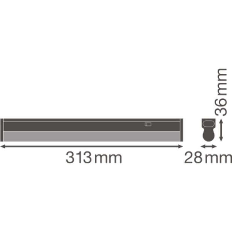 Ledvance - Lichtleiste LED-Lichtleiste m.Schalter LNCOMPSWITCH3004W 4K 4000K