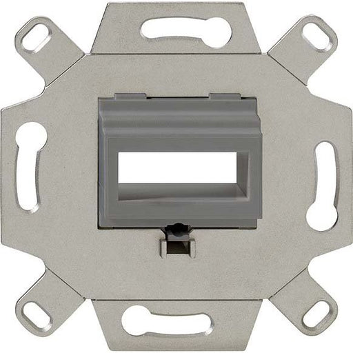 Rutenbeck - Einsatz/Abdeckung für Kommunikationstechnik Montageadapter SC-D/LC-Q-MA Up gr 2-fach, grau − 10 Stück