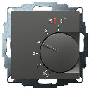 Eberle Controls - Raumthermostat/Uhrenthermostat UP-Raumregler 5-30C AC230V UTE2800R-Anthrazit55 16A, 1 Schließer