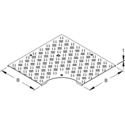 Niedax - Deckel Bogen für Kabeltragsystem Deckel für Bogen 90Gr. RESDVRS 100-2.0 S Breite 105mm